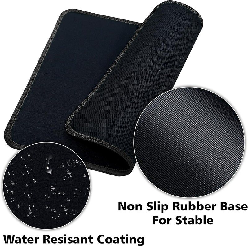 SaiTech IT 5 Pack 2mm Mouse Pad with Stitched Edges Non-Slip Rubber Base, Premium-Textured and Waterproof Mousepads Bulk, Mouse Pad for Computers, Laptop, Office & Home, 8.66 x 7.1 inch - Image 4